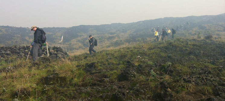 Nyiragongo Hike Descend