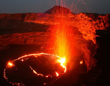 Mountain Nyiragongo Volcano